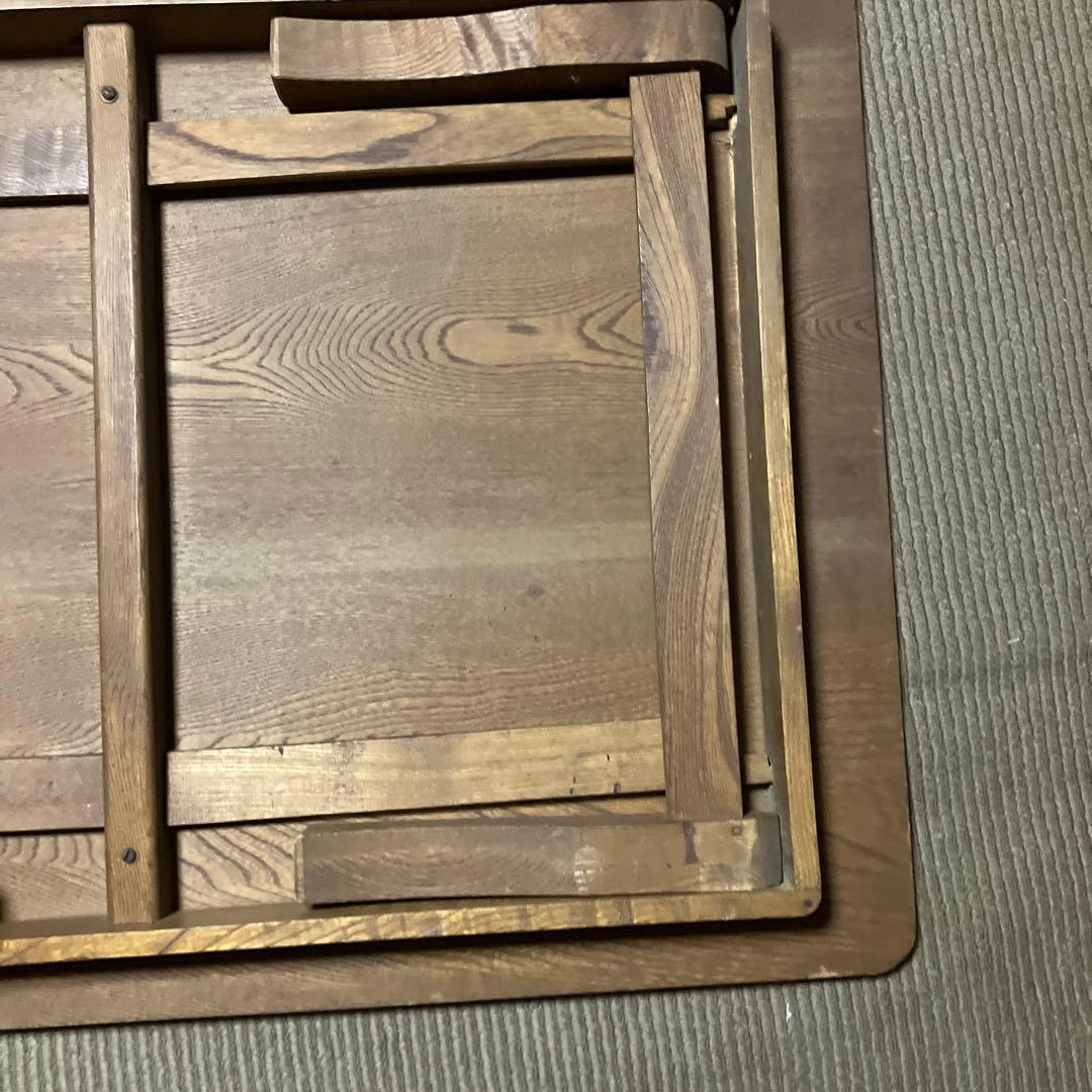 和製アンティーク　折りたたみ　座卓　ちゃぶ台　机　テーブル　木