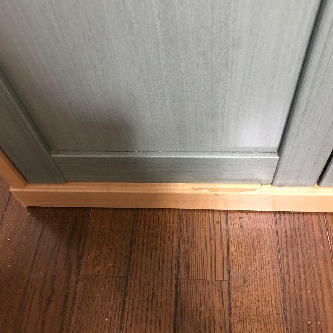 木製食器棚 (キッチン収納)ガラス扉付き