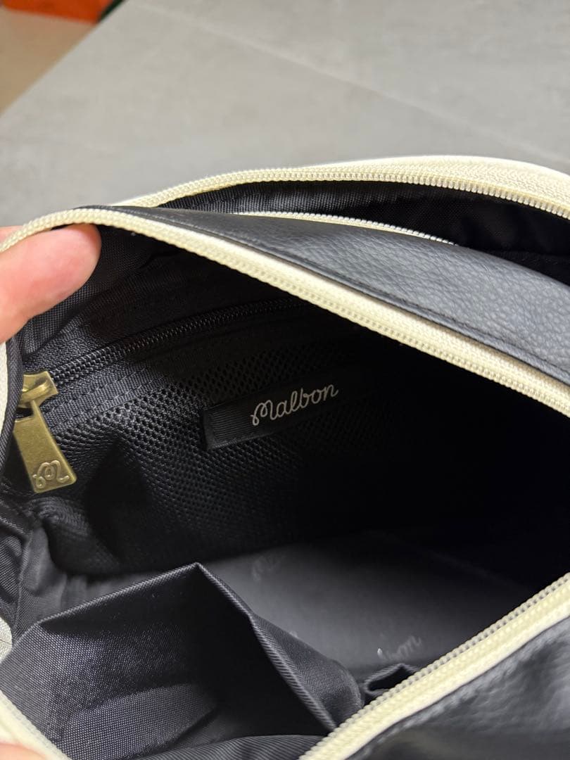 Malbon 刺繍ゴルフカートバッグ ホワイト