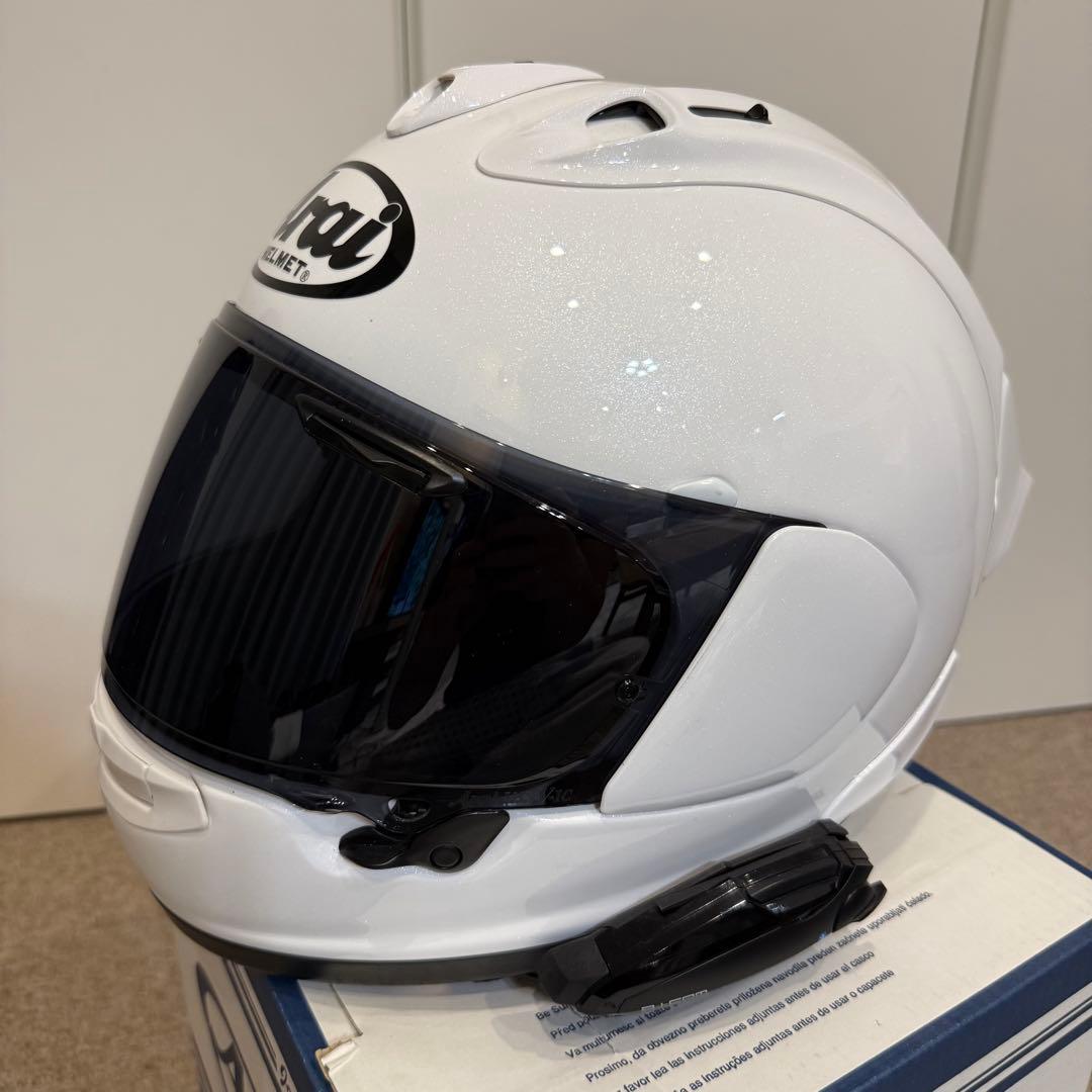 Arai RX-7X Lサイズ グラスホワイト スポイラー付