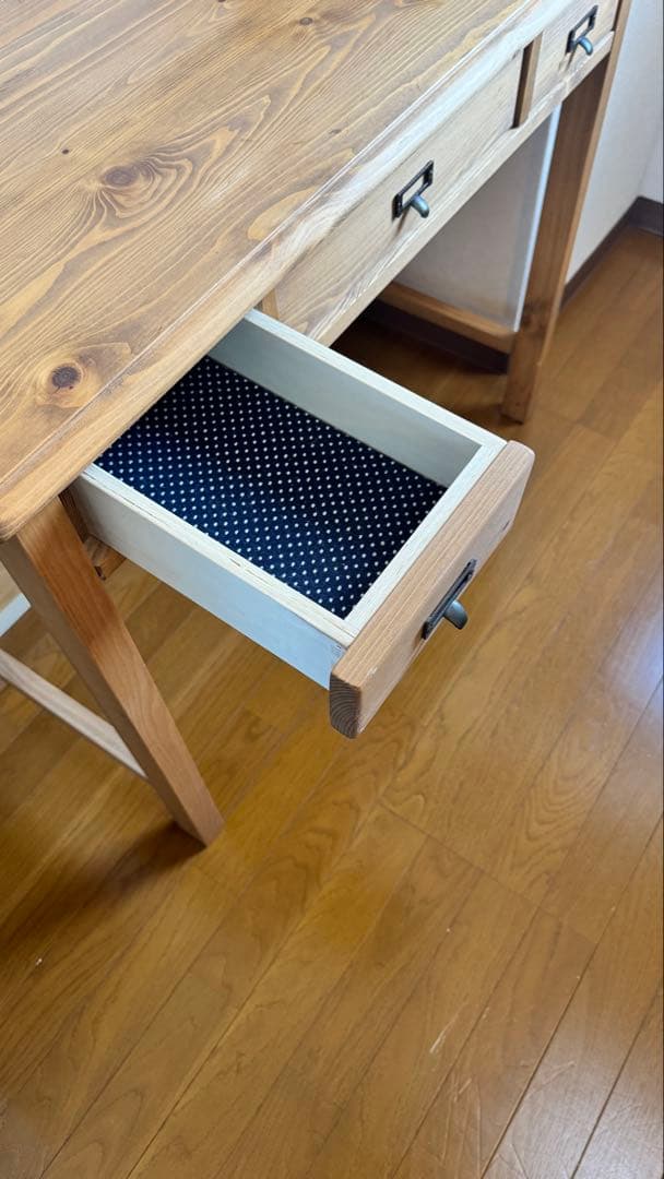 【良品】パイン材デスク w91cm d45cm h72cm
