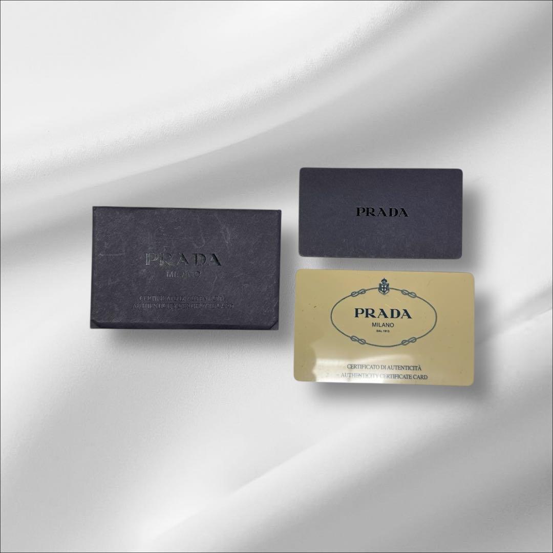 【美品】 プラダ ボストンバッグ ナイロン サフィアーノ ギャランティ付き