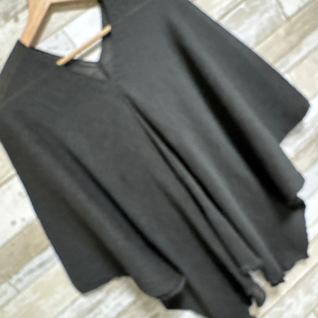 me イッセイミヤケ チュニック フリル裾 グレー フリーサイズ