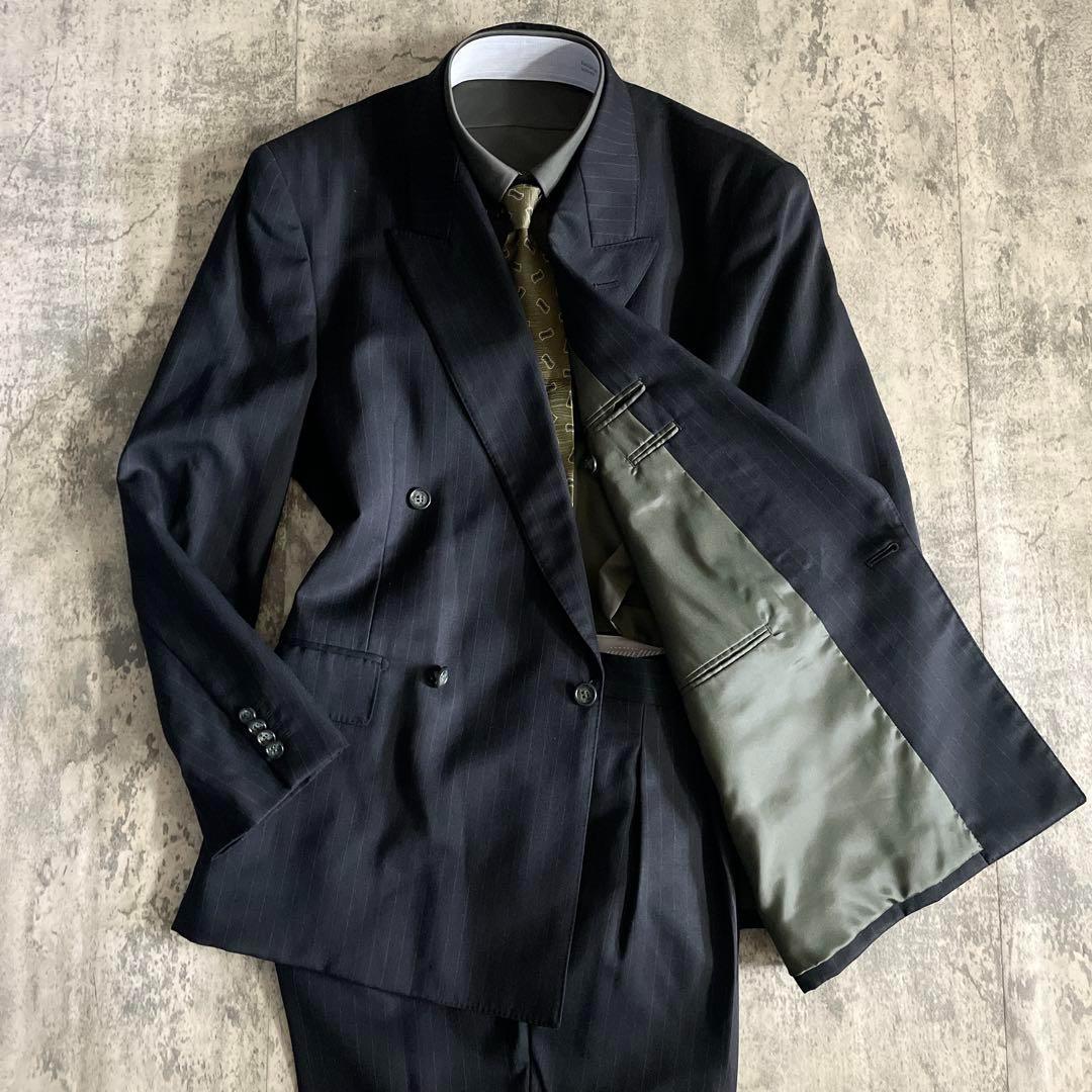 【極美品】高級ダブルセットアップ スーツ× GIORGIO ARMANIネクタイ