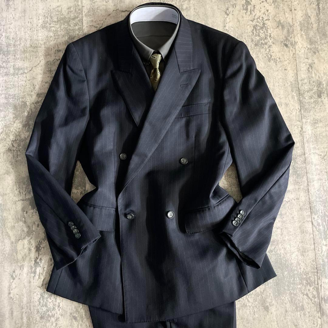 【極美品】高級ダブルセットアップ スーツ× GIORGIO ARMANIネクタイ