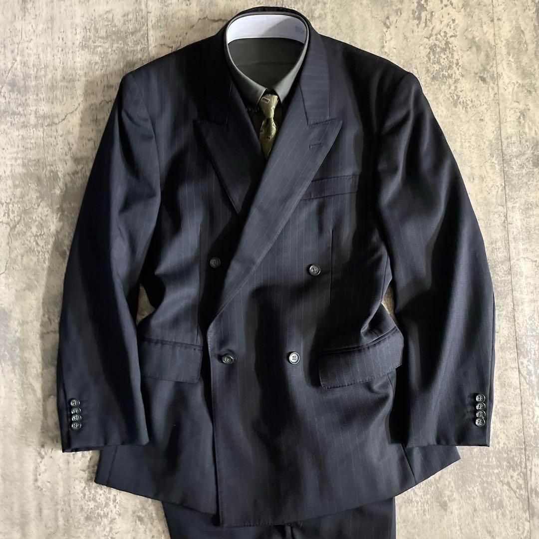 【極美品】高級ダブルセットアップ スーツ× GIORGIO ARMANIネクタイ