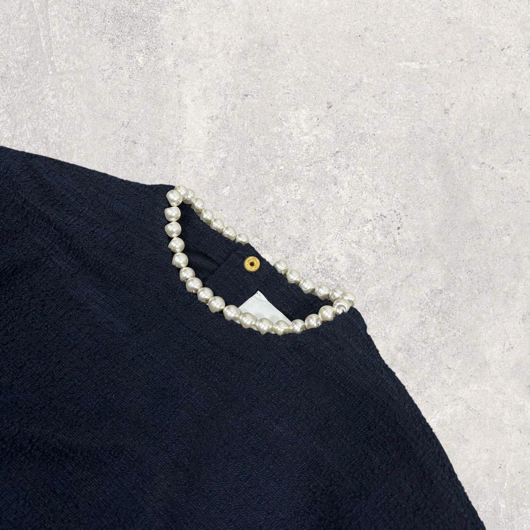 いぎーGIRLISH St.cecilia パールトップス ネイビー 38