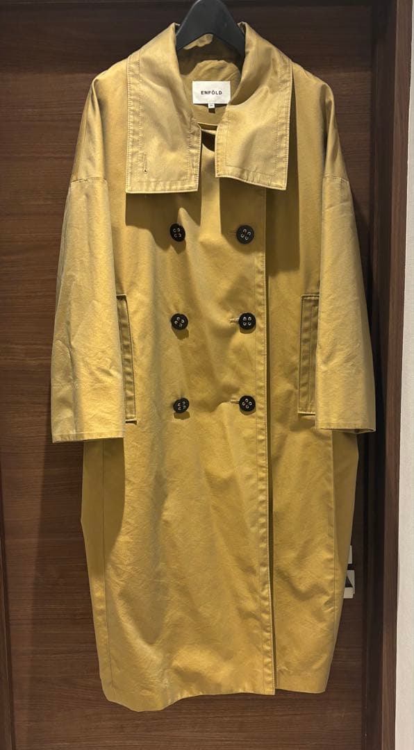 エンフォルド　シャンブレーギャバ オーバービッグトレンチコート