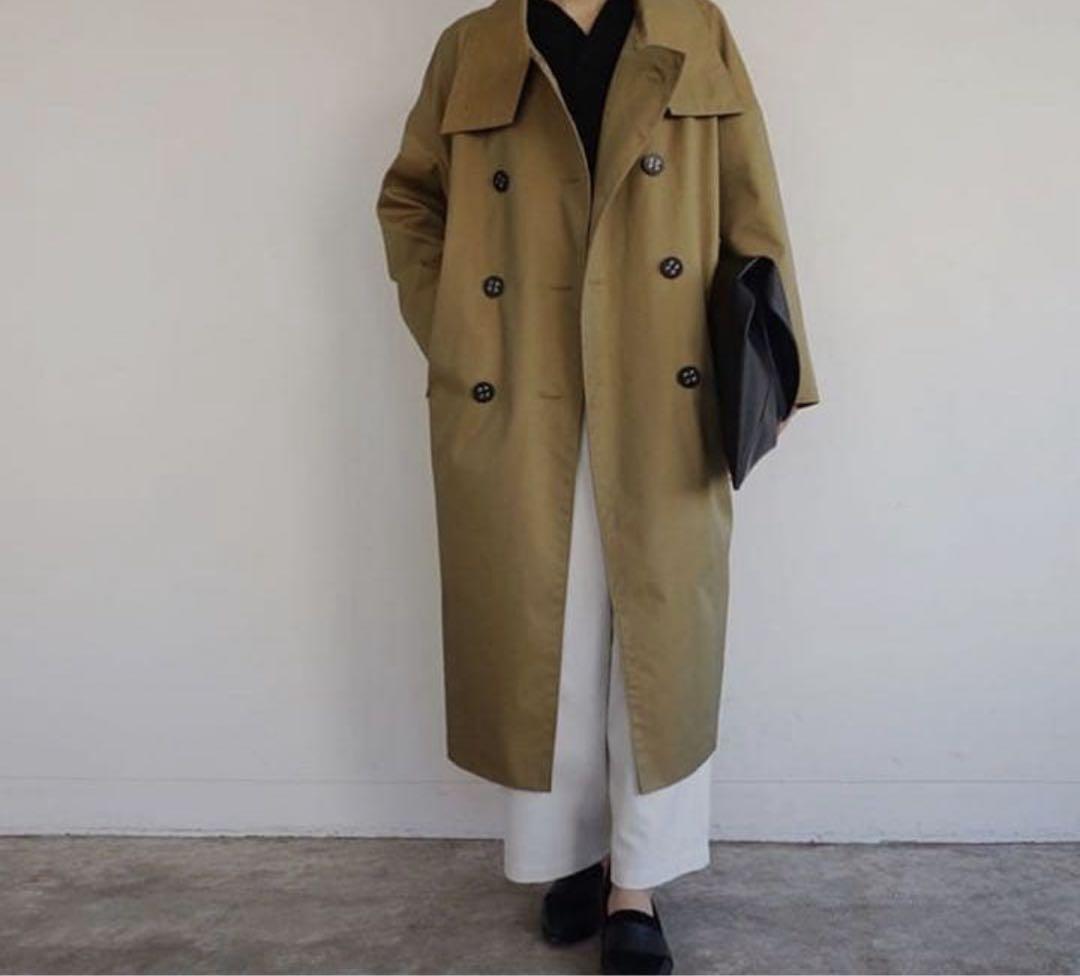 エンフォルド　シャンブレーギャバ オーバービッグトレンチコート