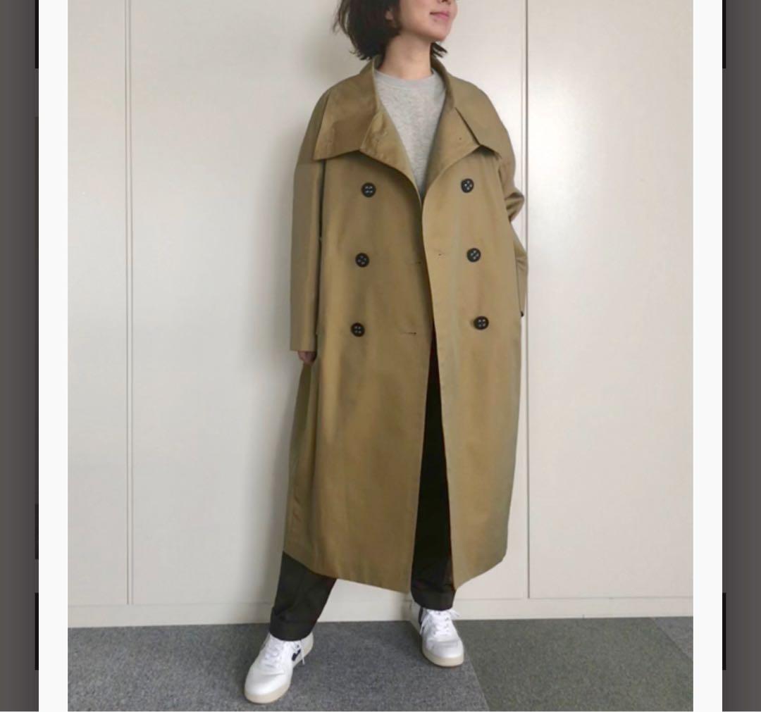 エンフォルド　シャンブレーギャバ オーバービッグトレンチコート