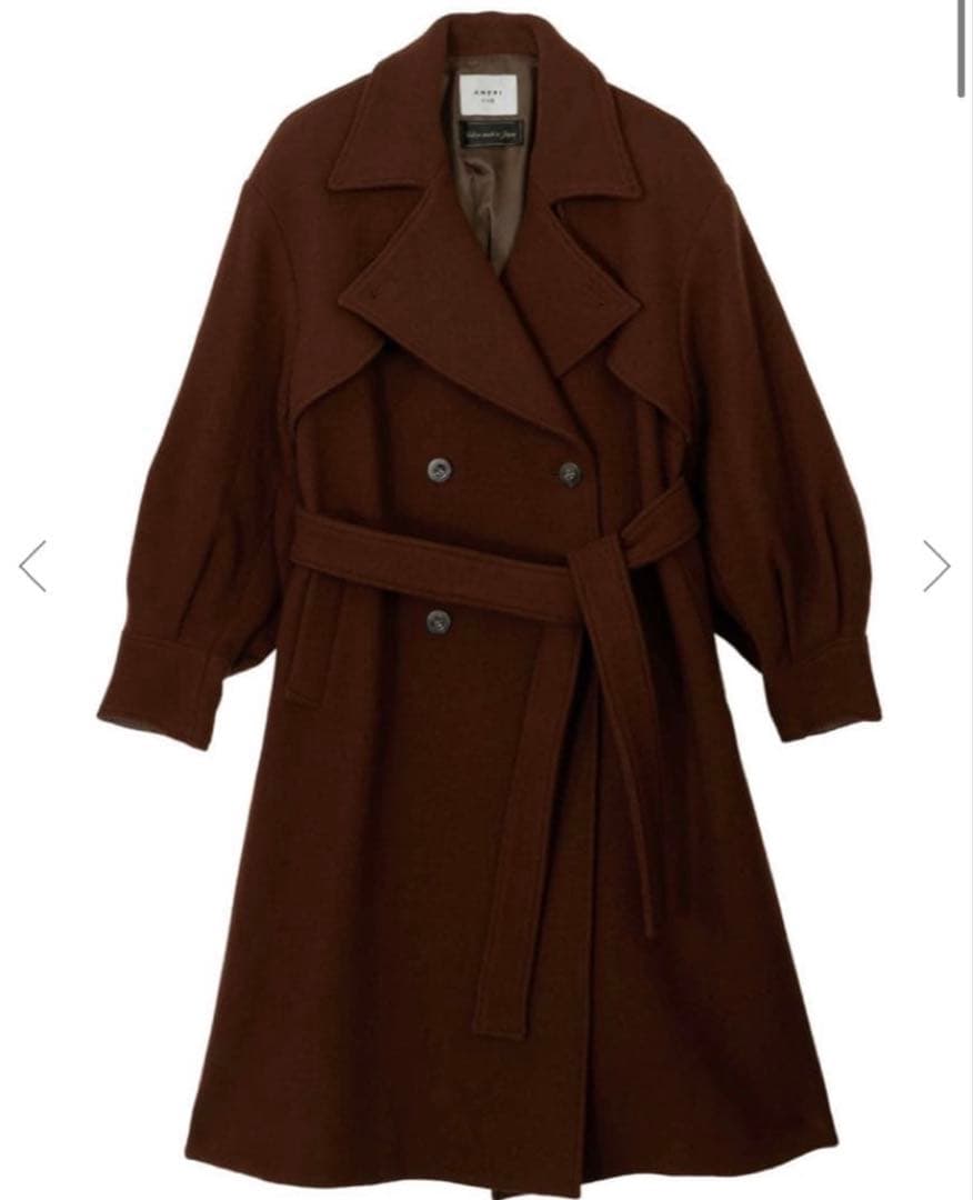 Ameri VINTAGE TRENCH LIKE MIDI COATブラウン