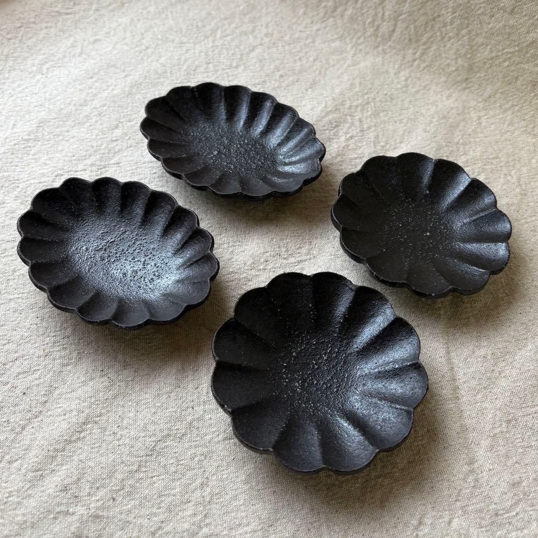 高島大樹 輪花 豆皿 小皿4枚セット 作家 器