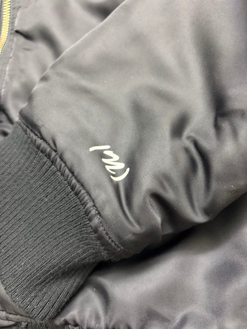 NUMBER (N)INE ブラック MA-1 フライトジャケット サイズL