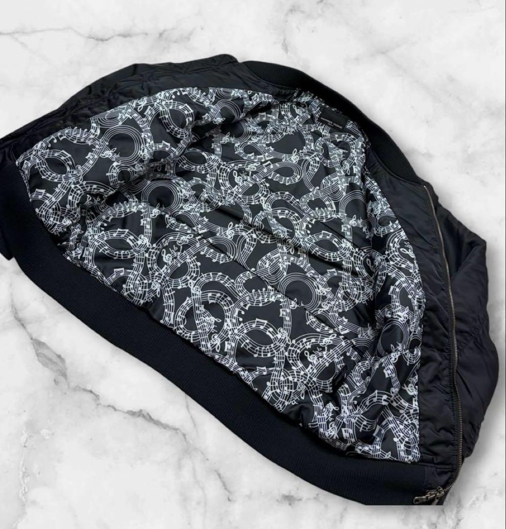 NUMBER (N)INE ブラック MA-1 フライトジャケット サイズL