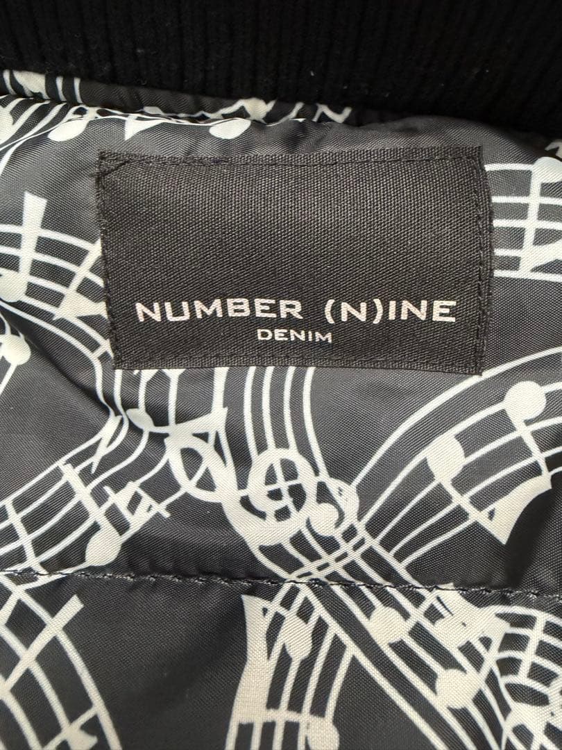 NUMBER (N)INE ブラック MA-1 フライトジャケット サイズL