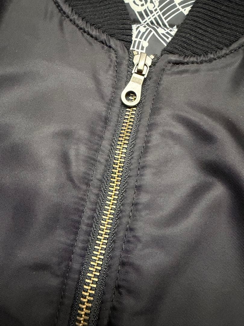 NUMBER (N)INE ブラック MA-1 フライトジャケット サイズL