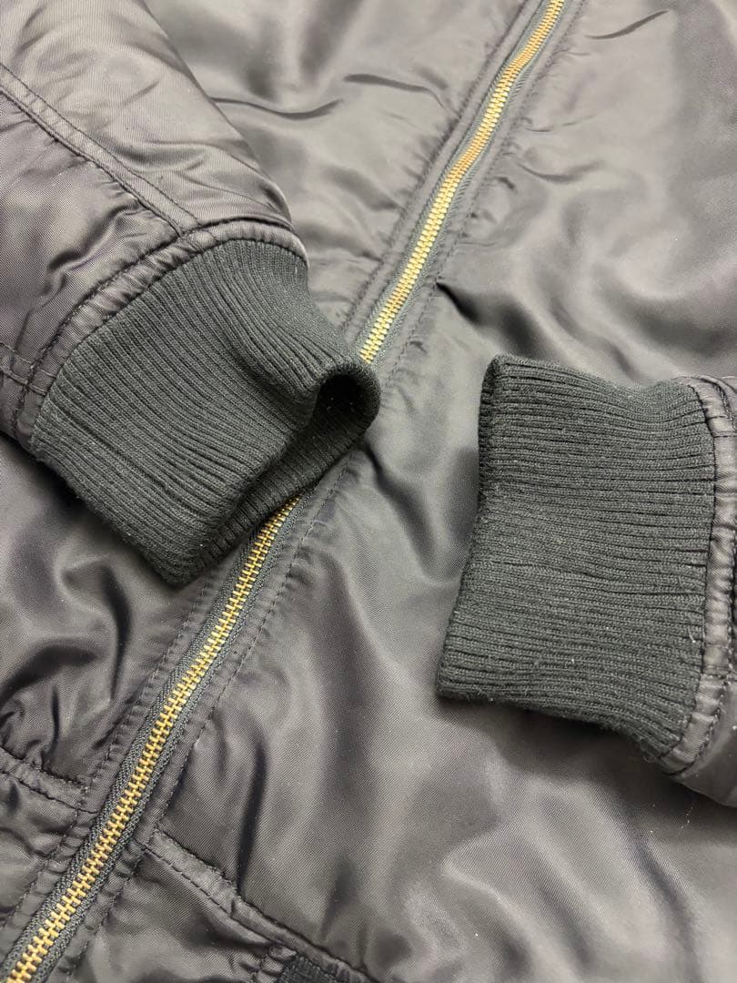 NUMBER (N)INE ブラック MA-1 フライトジャケット サイズL