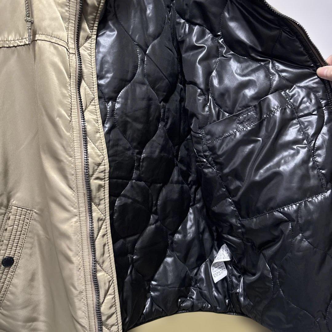 ALPHA INDUSTRIESサーモライトフルジップ　ベージュ　メンズXL