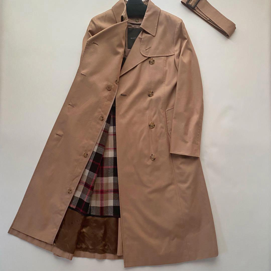 未使用近/着丈110】マッキントッシュ LOGIE トレンチコート 38