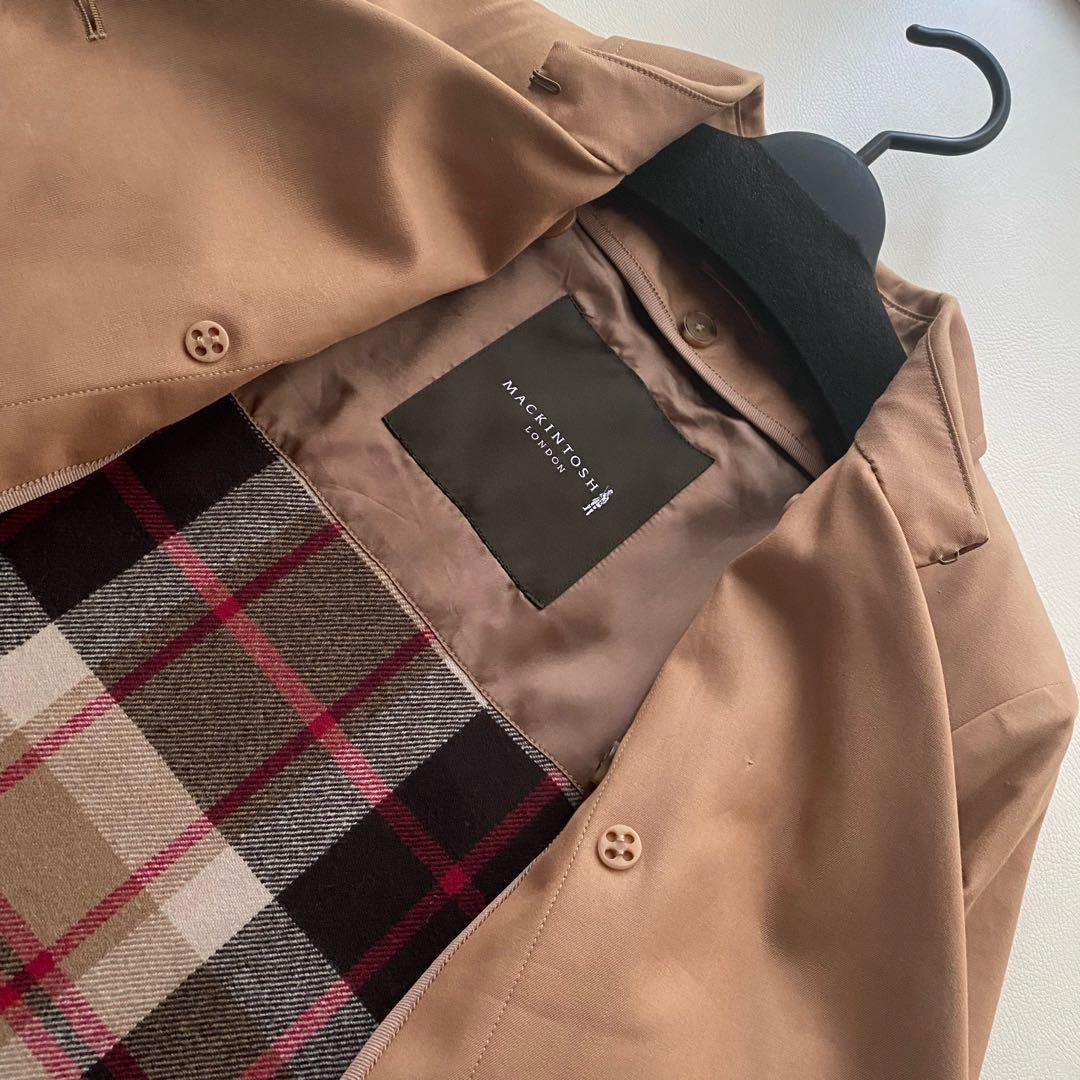 未使用近/着丈110】マッキントッシュ LOGIE トレンチコート 38
