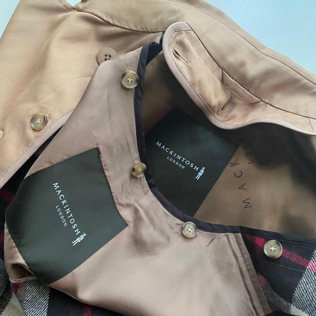 未使用近/着丈110】マッキントッシュ LOGIE トレンチコート 38
