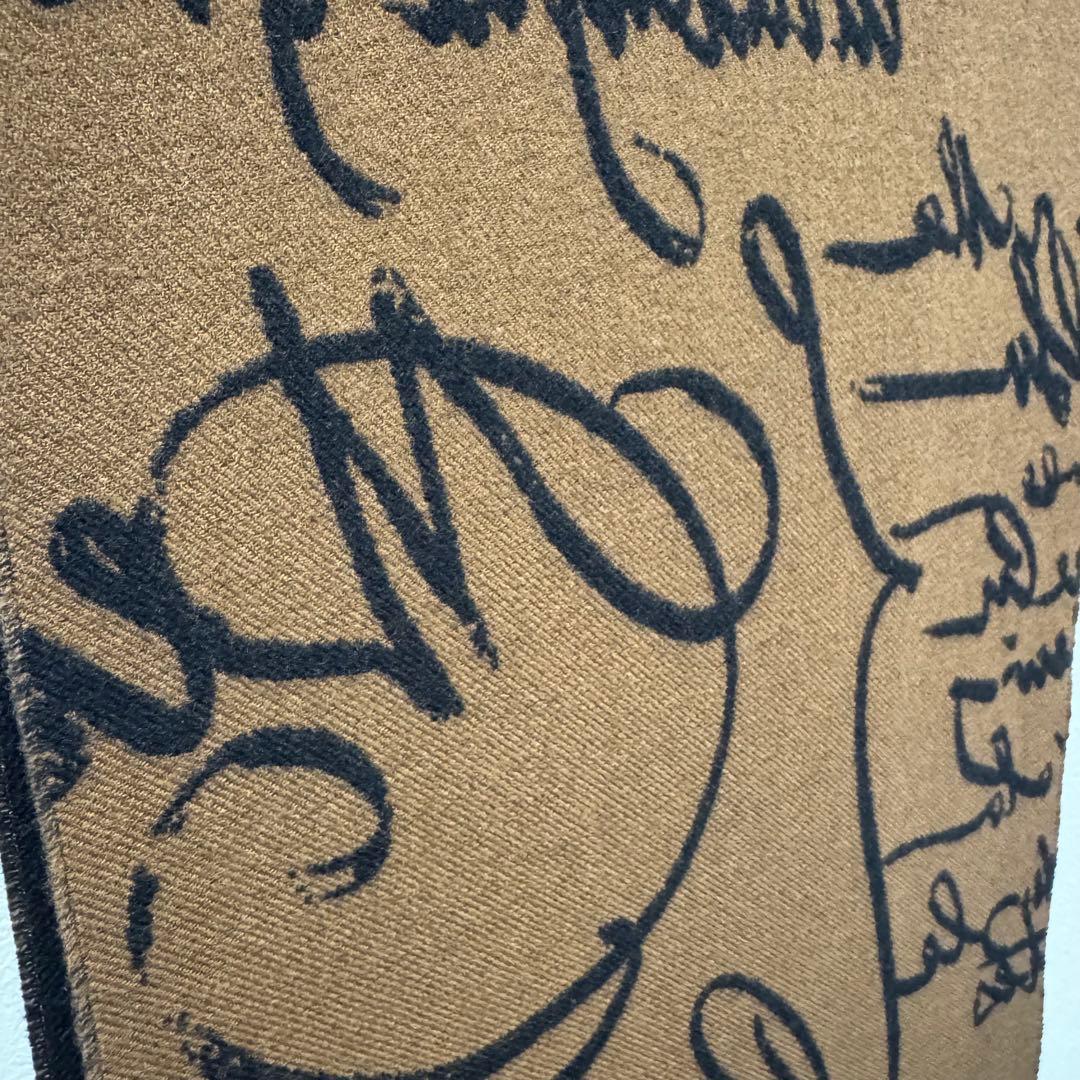 BERLUTI マフラー　スクリット　ウールジャガード　ベルルッティ