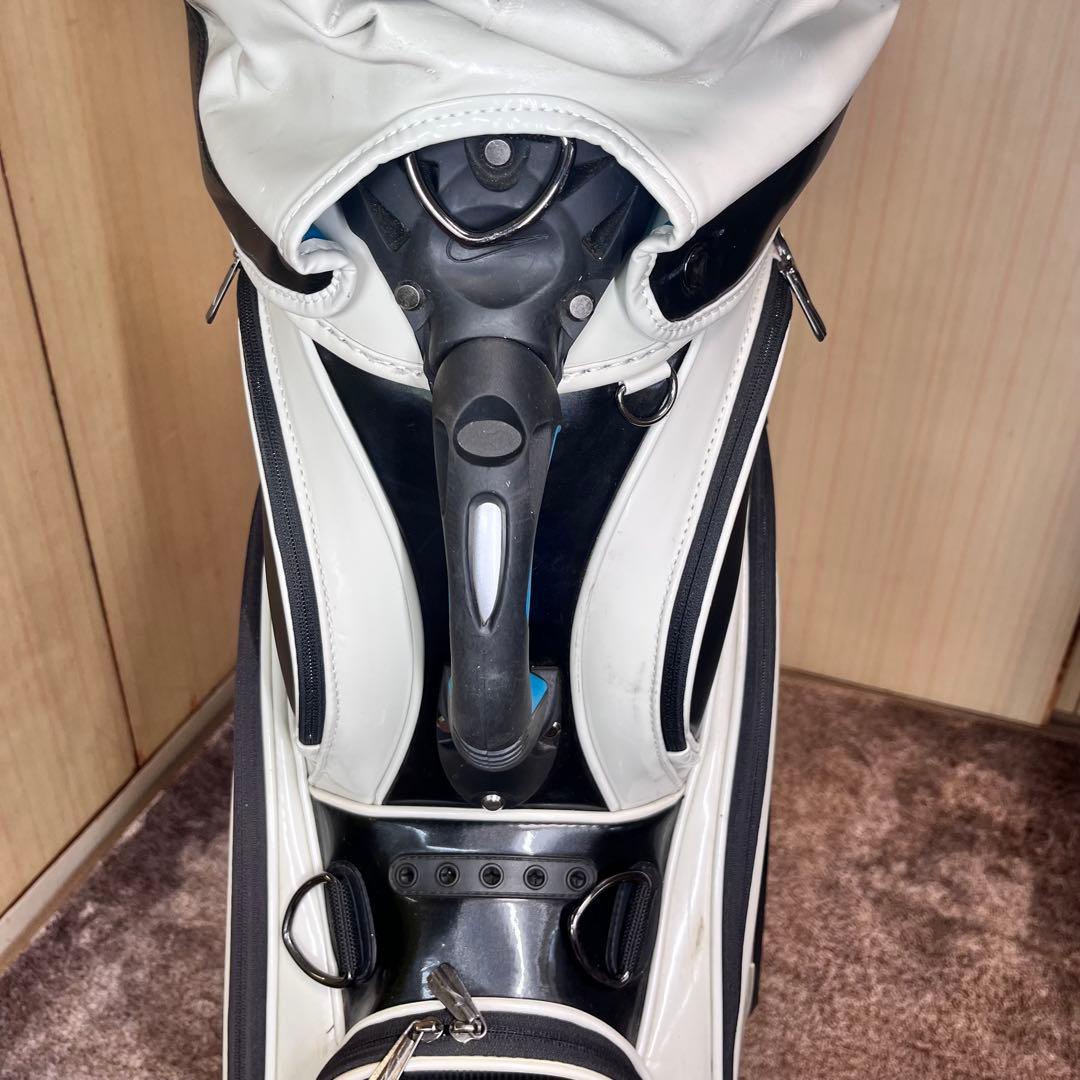 NIKEゴルフ キャディバック 5分割 白 黒 青 9.5型相当