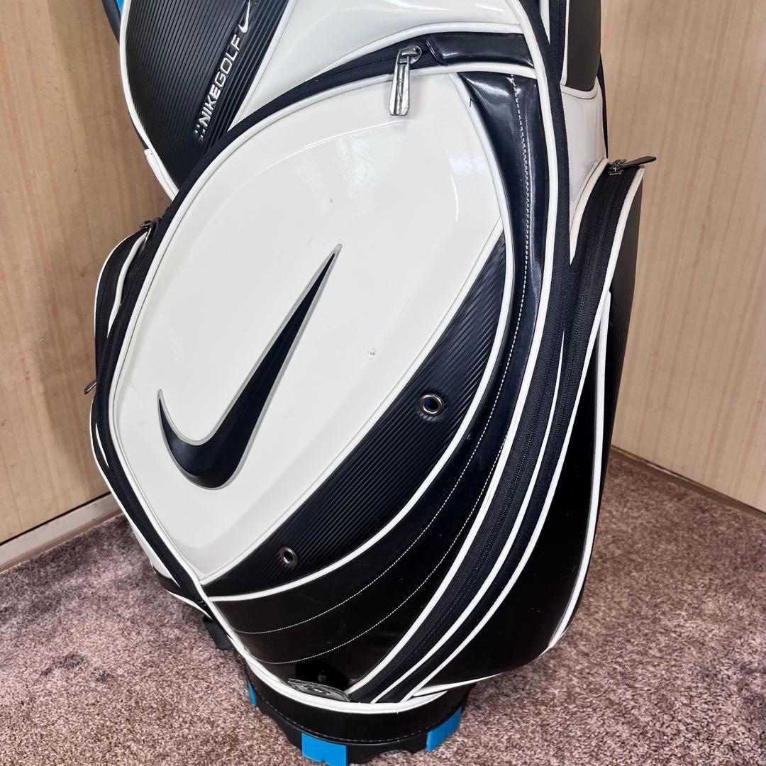 NIKEゴルフ キャディバック 5分割 白 黒 青 9.5型相当