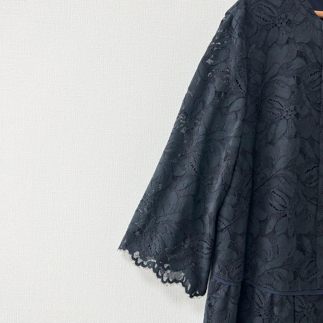 新品未使用✨自由区【洗える】フルールコードレース ワンピース　46