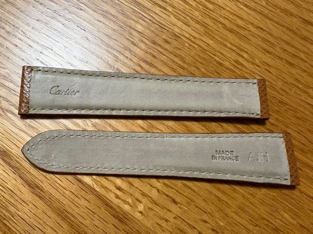r*m様 Cartier/カルティエ 純正 レザーベルト タンク 19mm