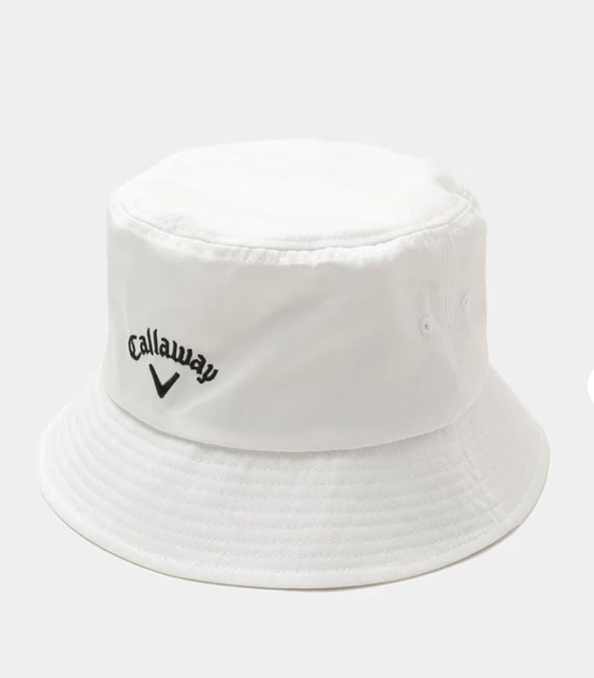 【完売品】ドラゴンボール×キャロウェイ ロゴ刺繍バケットハット/ホワイト