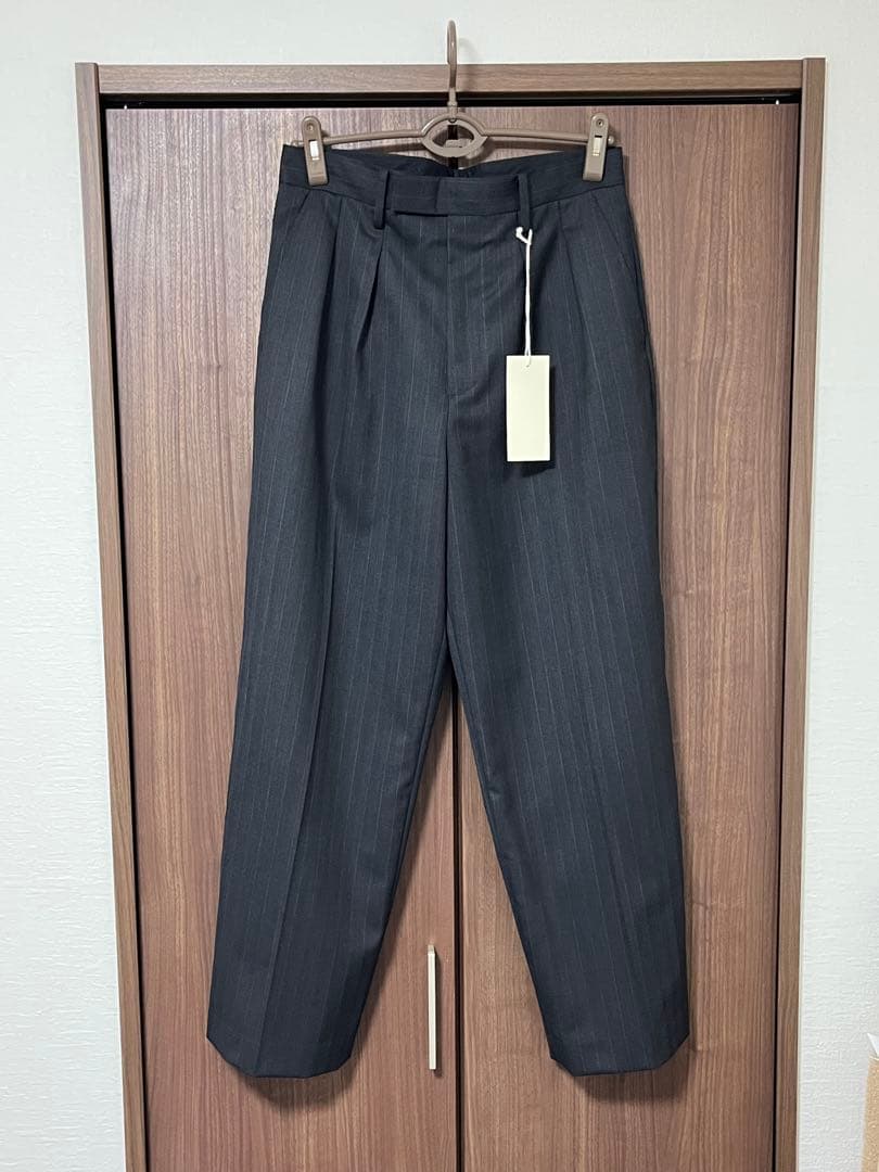 パンツ Wool Chalk Stripe Slacks