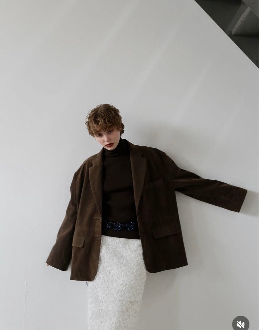 ジャケット・アウター KATRINtokyo suede dad jacketdarkbrown