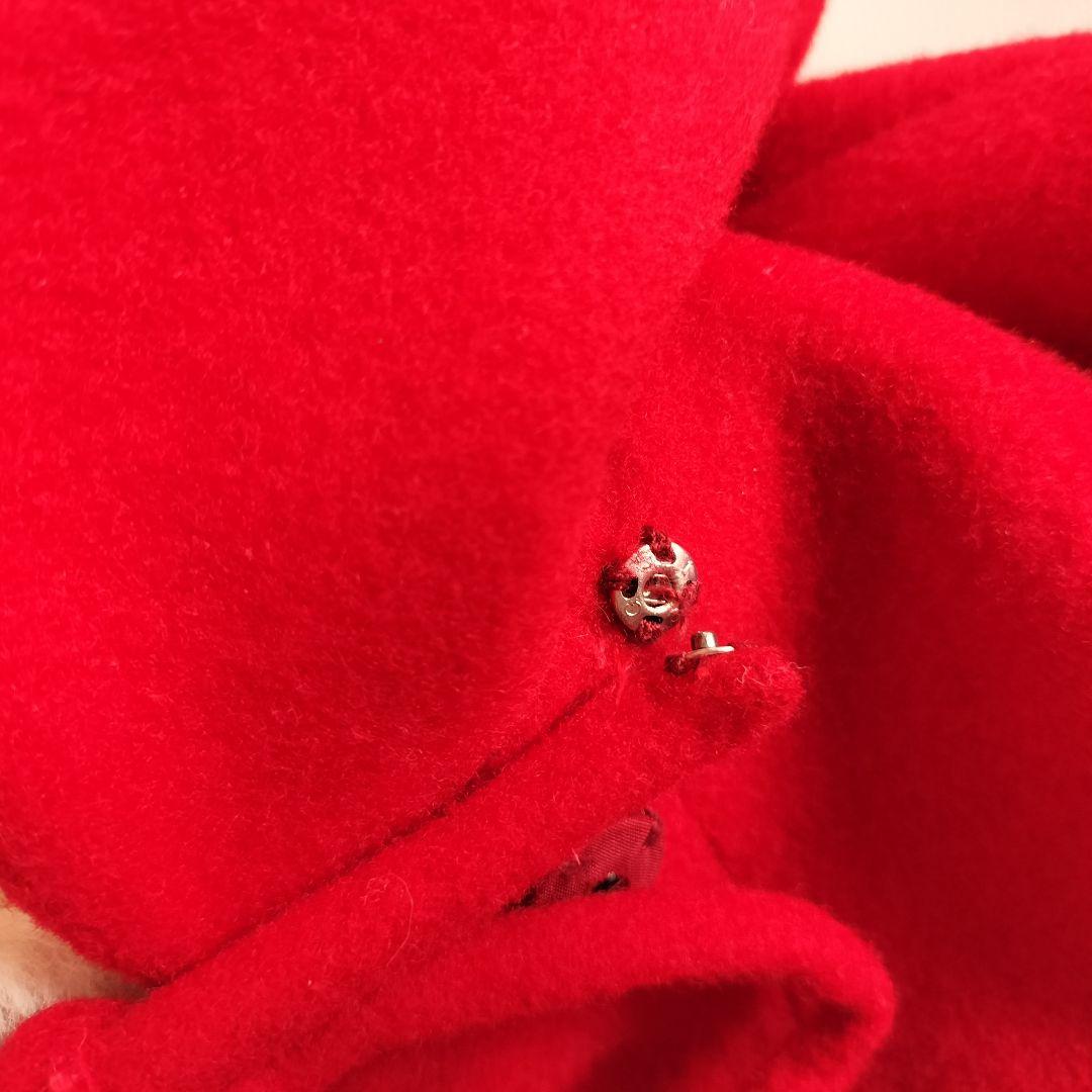 シャーリーテンプルファー付サンタコート赤120cm Shirley Temple