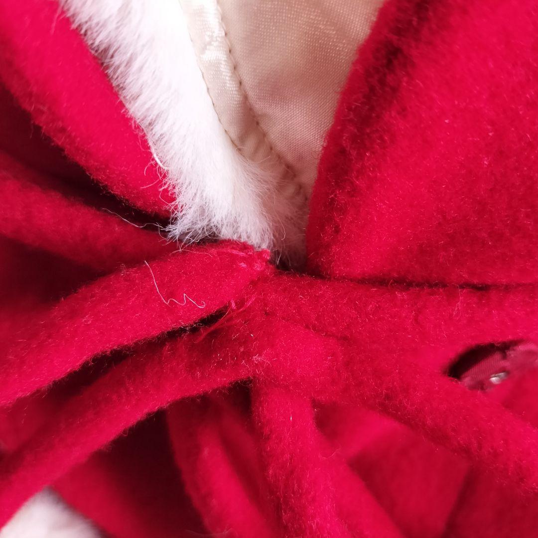 シャーリーテンプルファー付サンタコート赤120cm Shirley Temple