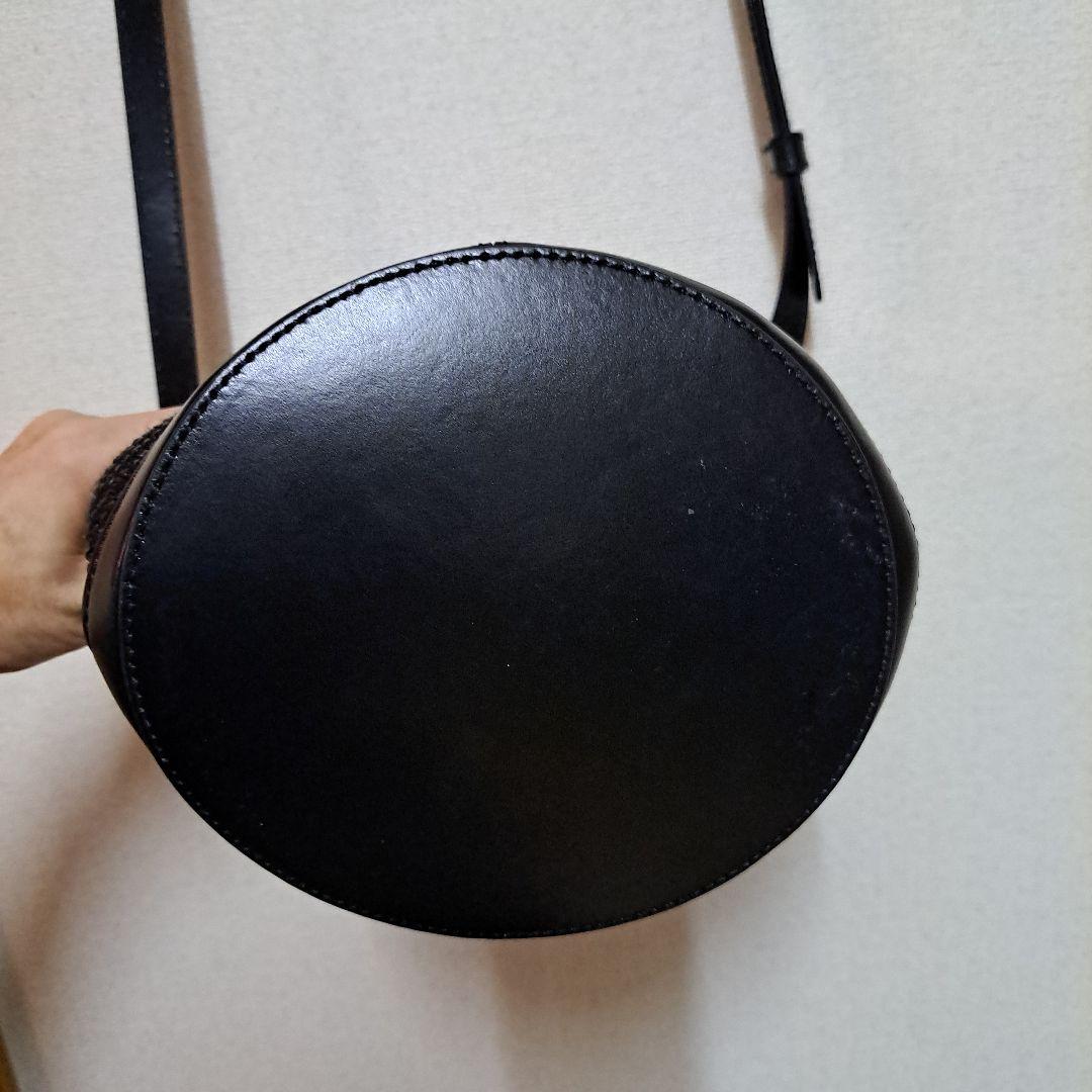 MARNIかごバッグ黒 トロピカリア