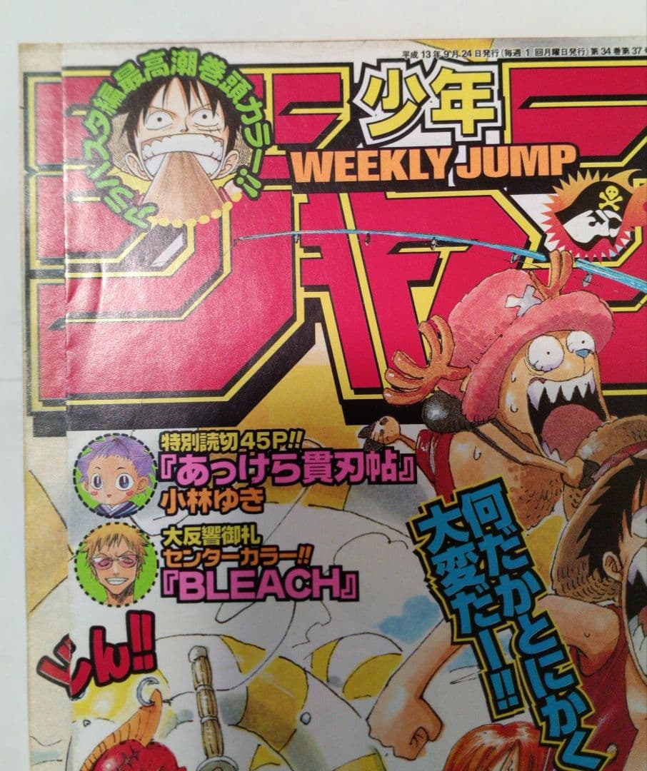 週刊少年ジャンプ 2001年 No.41 9月24日号　ワンピースワイド表紙