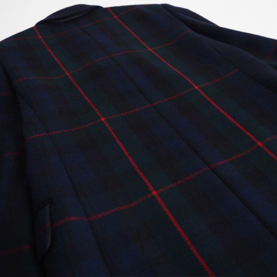 ポールスミス チェスターコート ダブルチェスターコート ネイビー チェック