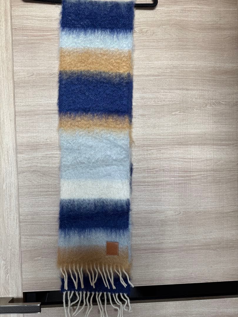 【新品未使用】LOEWE ストライプ マフラー