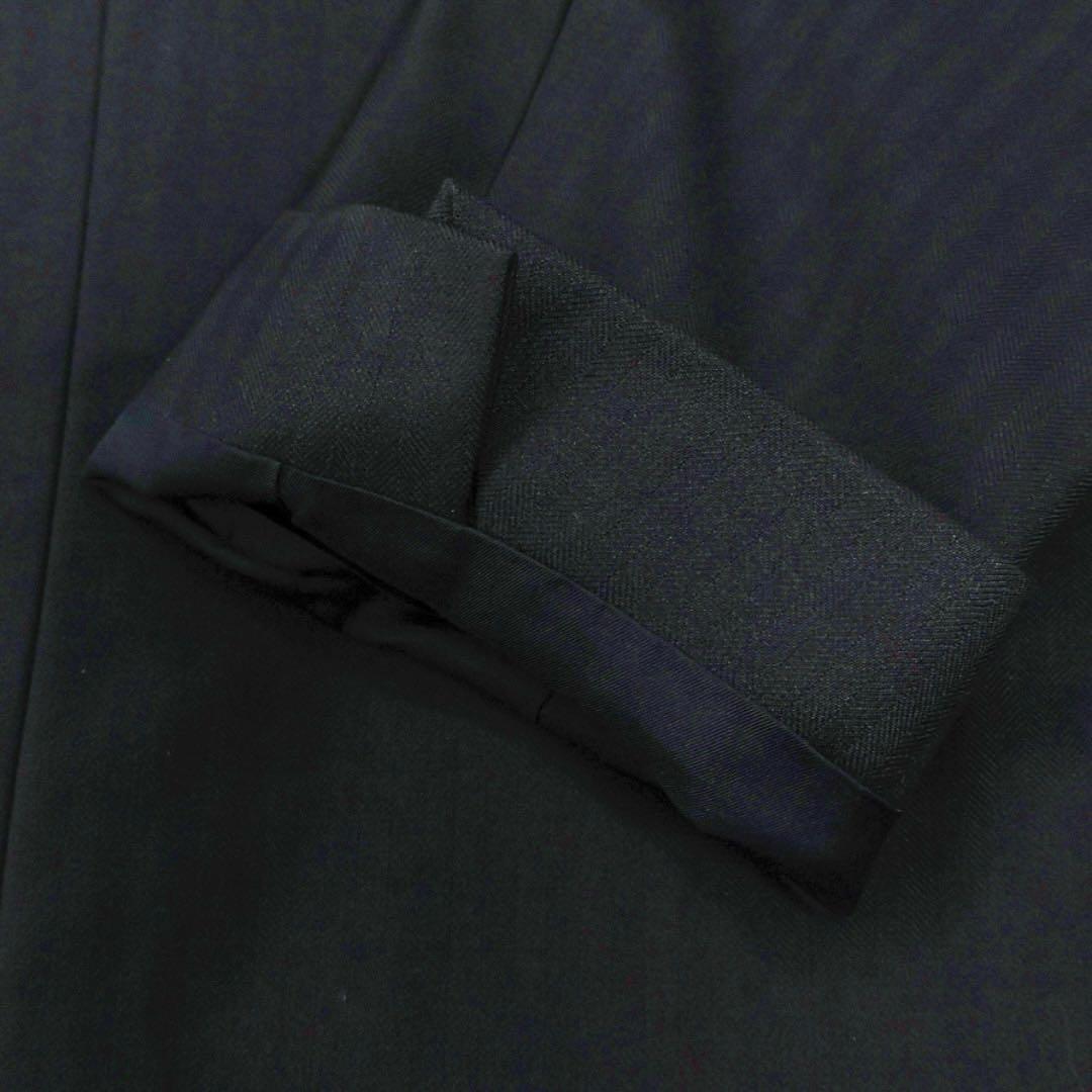 H4157グッチ　ウール混モヘア混　２釦ピンストライプ柄　セットアップスーツ