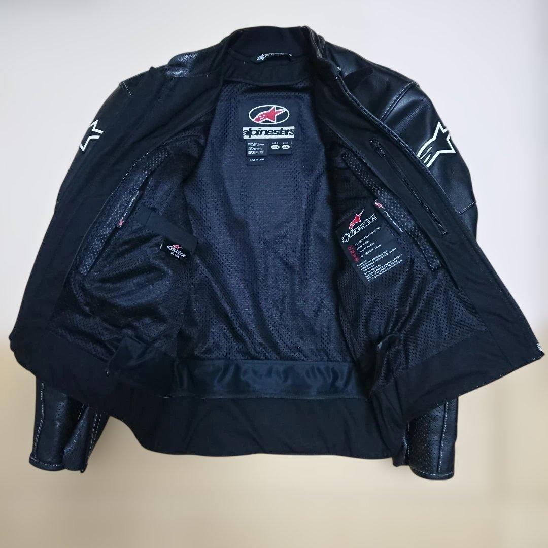 alpainstars レザージャケット パンチング 着用回数少ない