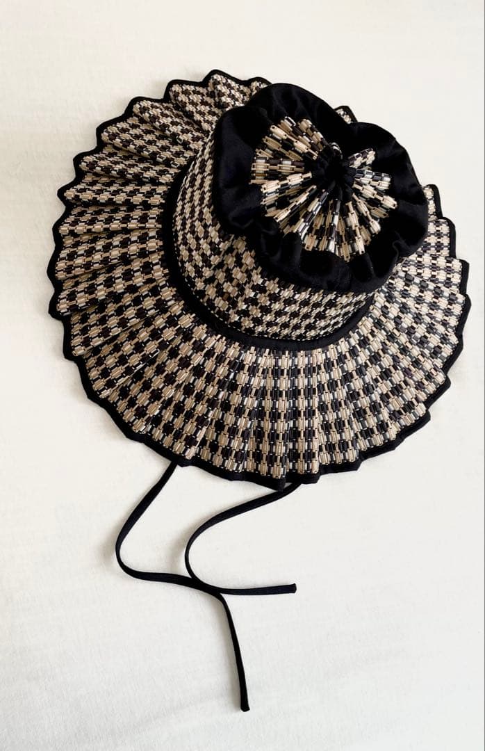 Lorna Murray チェック柄 麦わら帽子 L