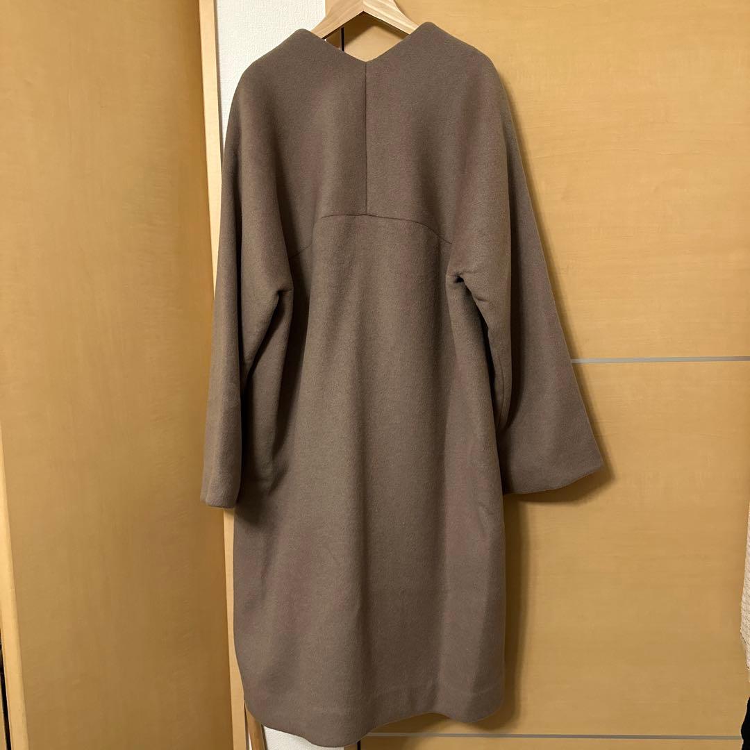 売り切り新品　JEANASIS ジーナシス　ショートビーバーノーカラーコート　F