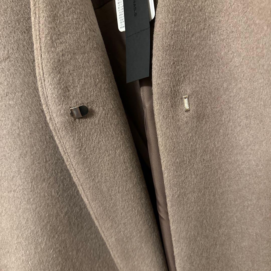 売り切り新品　JEANASIS ジーナシス　ショートビーバーノーカラーコート　F