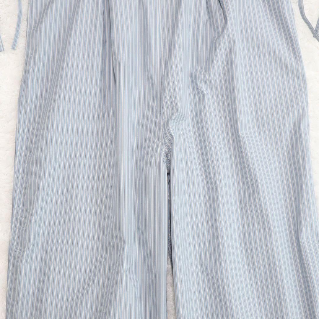 新品★LENO × CLUEL リノ クルーエル サロペット ストライプ ブルー