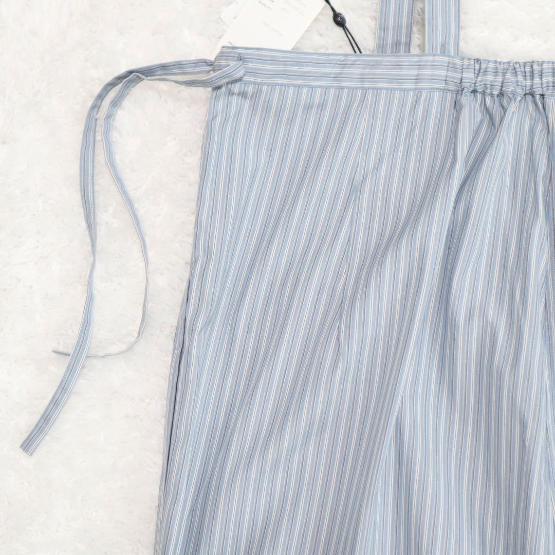 新品★LENO × CLUEL リノ クルーエル サロペット ストライプ ブルー