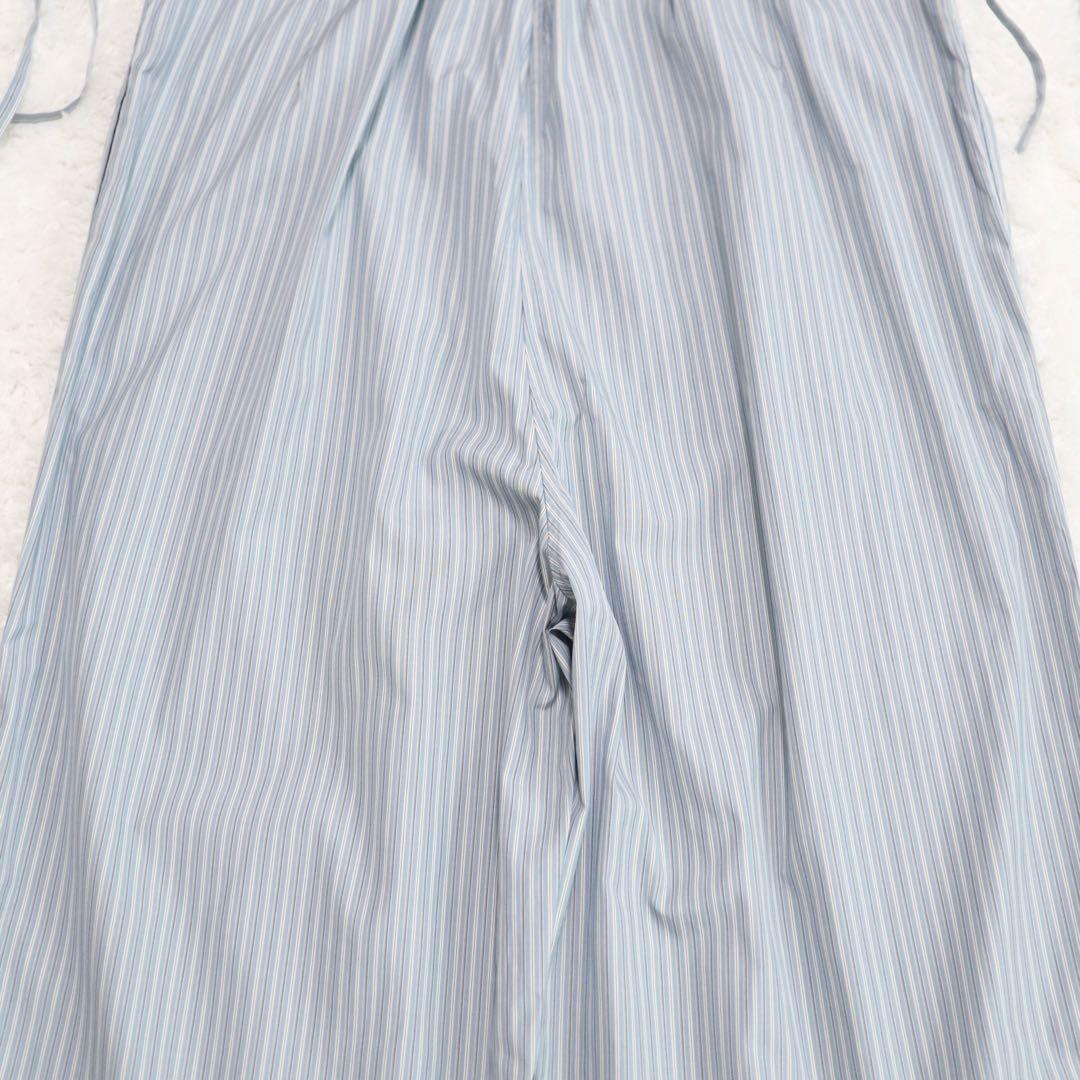 新品★LENO × CLUEL リノ クルーエル サロペット ストライプ ブルー