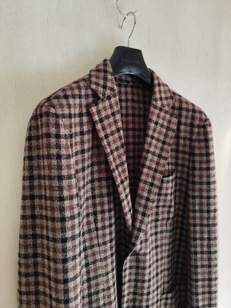 トゥモローランド リングツイードジャケット 茶