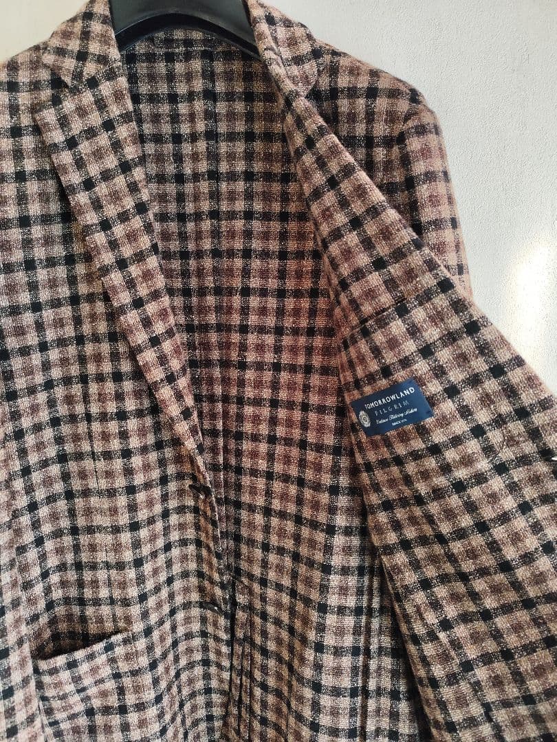 トゥモローランド リングツイードジャケット 茶