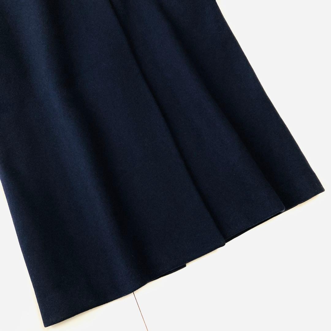 ドゥーズィエムクラス　イレーヴ　ウールチェスターコート　ロング丈　ネイビー